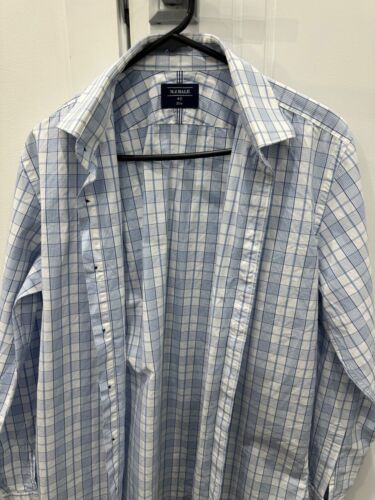 MJ Bale shirt - size 40 - blue checkered - Picture 1 of 2