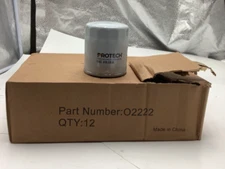 (QTY 12)  Protech Spin-On Lube Oil Filter 02222   NEW