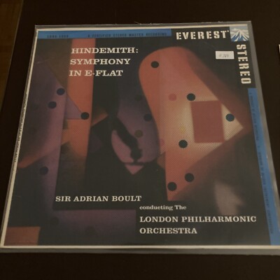 Hindemith- Symphony E-Flat Lp Sir Adrian Boult E369