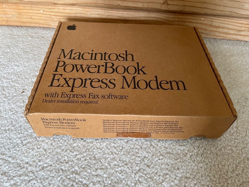 APPLE MACINTOSH POWERBOOK EXPRESS MODEM 14.4K FOR 160 165 165C 180  180C • NEW
