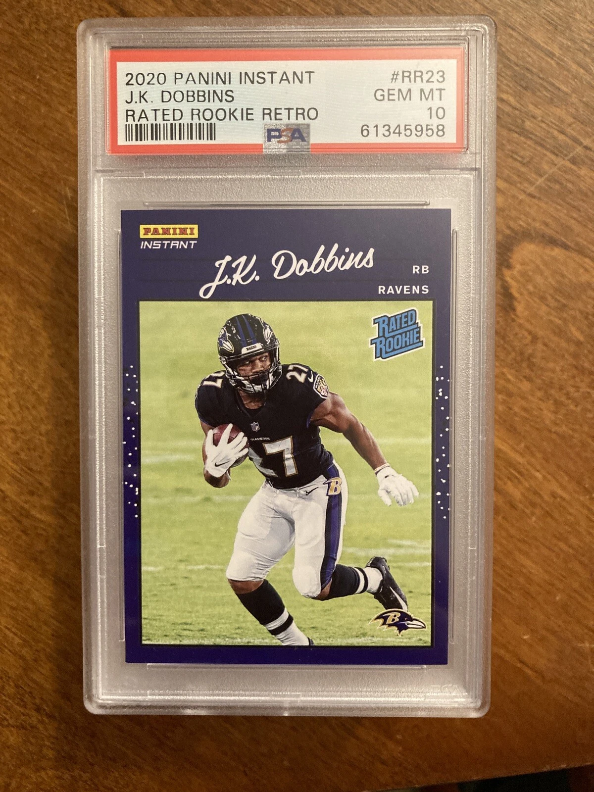 JK Dobbins Panini Instant Rated Rookie Retro #RR23 Base