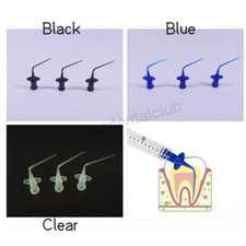 Dental Endo Irrigation Needle Oral Disposable Syringe Tips Plastic Curved Tip
