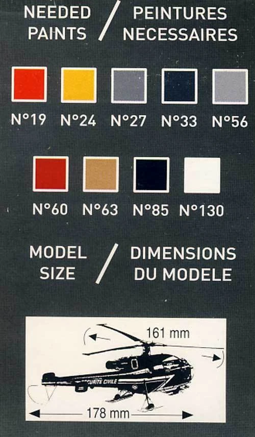 Heller Alouette III Sicurezza Civile Elicottero Di Soccorso Modello Kit 1:72 - Immagine 2 di 2