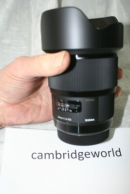 Sigma 20mm F1.4 ART DG HSM PRIME WIDE Lens for CANON EOS CAMERAS