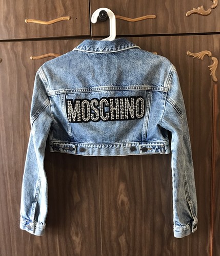 MOSCHINO H\u0026M Denim Jacket Size XS | eBay