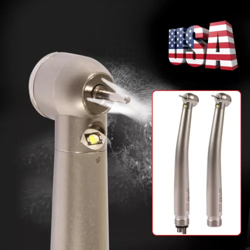Dental High Speed Handpiece LED Turbine 2 Holes/4 Holes E-generator 3 Spray MD