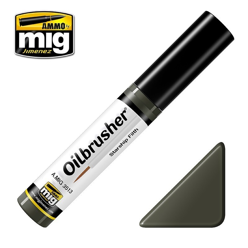 Ammo By Mig Jimenez Starship Fillth Oilbrusher Fine Brush Applicator A.MIG-3513