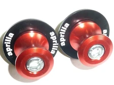 Aprilia shiver 750 RED BOBBINS COTTON REELS SPOOLS LIFTERS swingarm lift