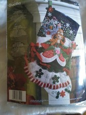 Bucilla PRINCESS Felt Christmas Stocking Kit sealed