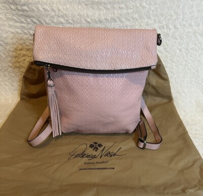 New Patricia Nash Light Pink Woven Leather Luzille  display picture 2