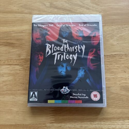 New & Sealed The Bloodthirsty Trilogy - Arrow Video Blu-Ray - Michio Yamamoto - Zdjęcie 1 z 2