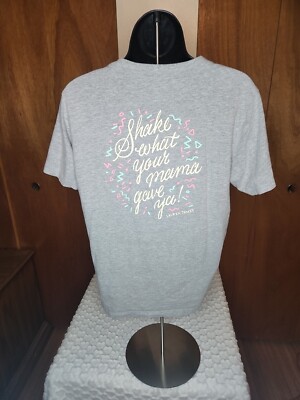 Lauren James T Shirt Gray Youth Large Shake What Your Momma Gave