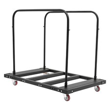 120kg/264.55 lbs Rolling Cart Folding Table Cart Folding Desk Trolley Free Stand