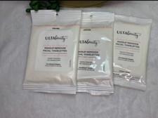 Ulta MAKEUP REMOVER FACIAL TOWELETTES LOT OF 3PACKS On-The-Go Cleansing NEW 