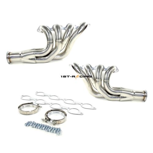 3.5" V band Exhaust Headers for BBC Big Block Chevy 396/427/454/507/572 V8 65-72 - Foto 3 di 5