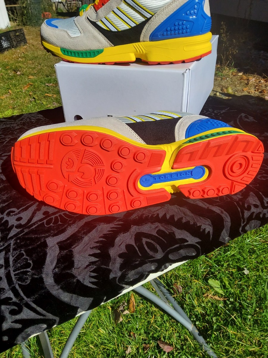 Adidas Size 11 LIMITED LEGO SHOES A-ZX8000 Series FZ3482 NIB Lego