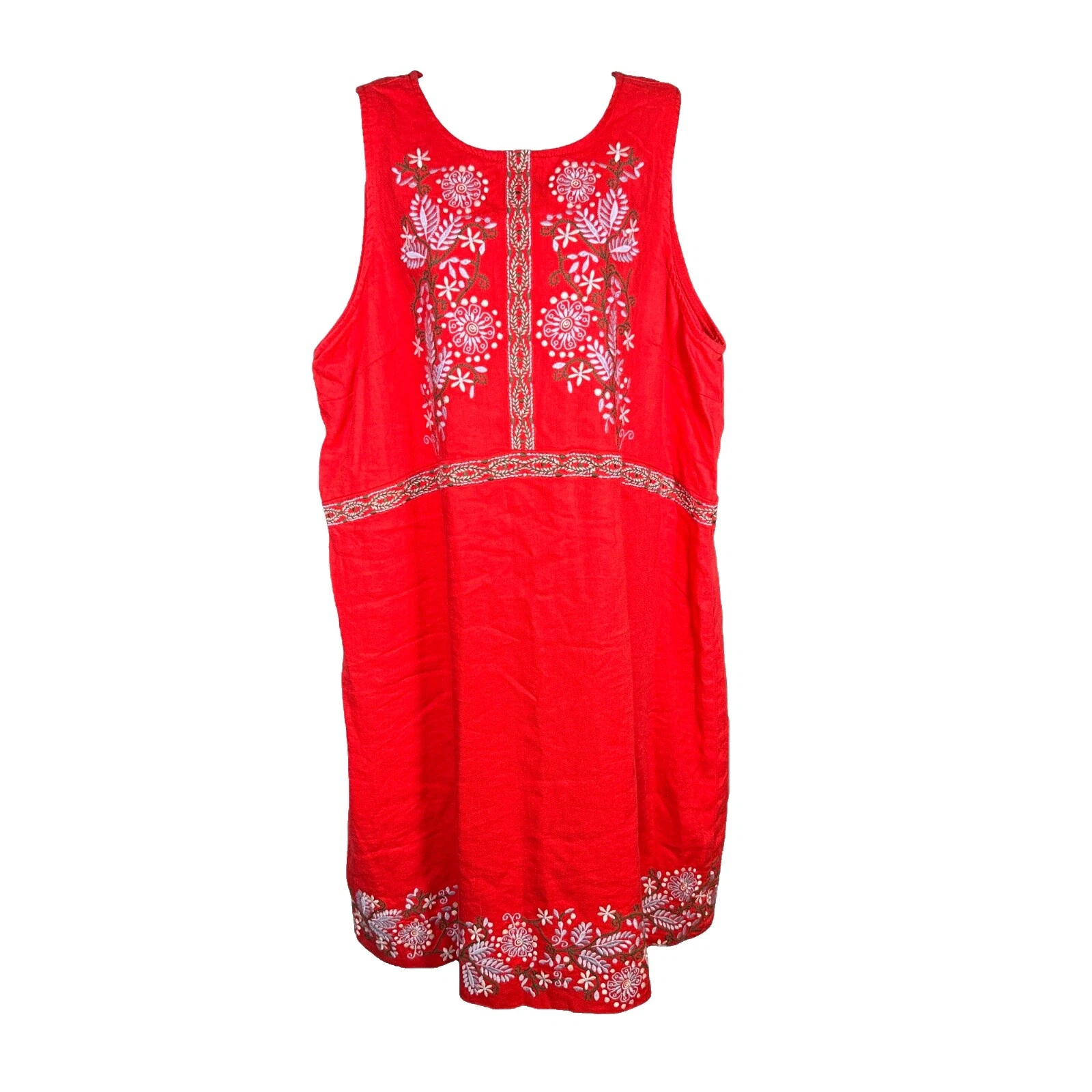 Anthropologie 亚麻直筒连衣裙女