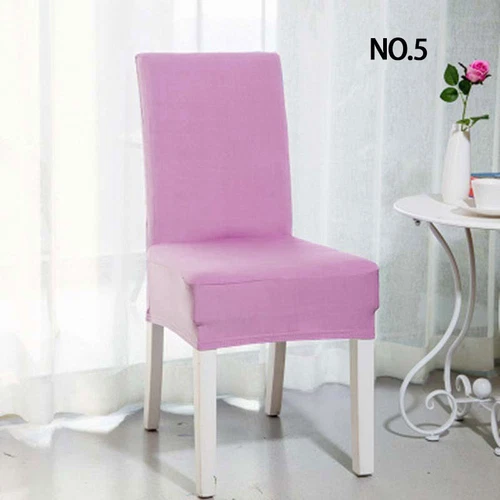 Universal Chair Cover Spandex Strech Dinner Solid Chair Wedding Party Seat Cover - Picture 16 of 40