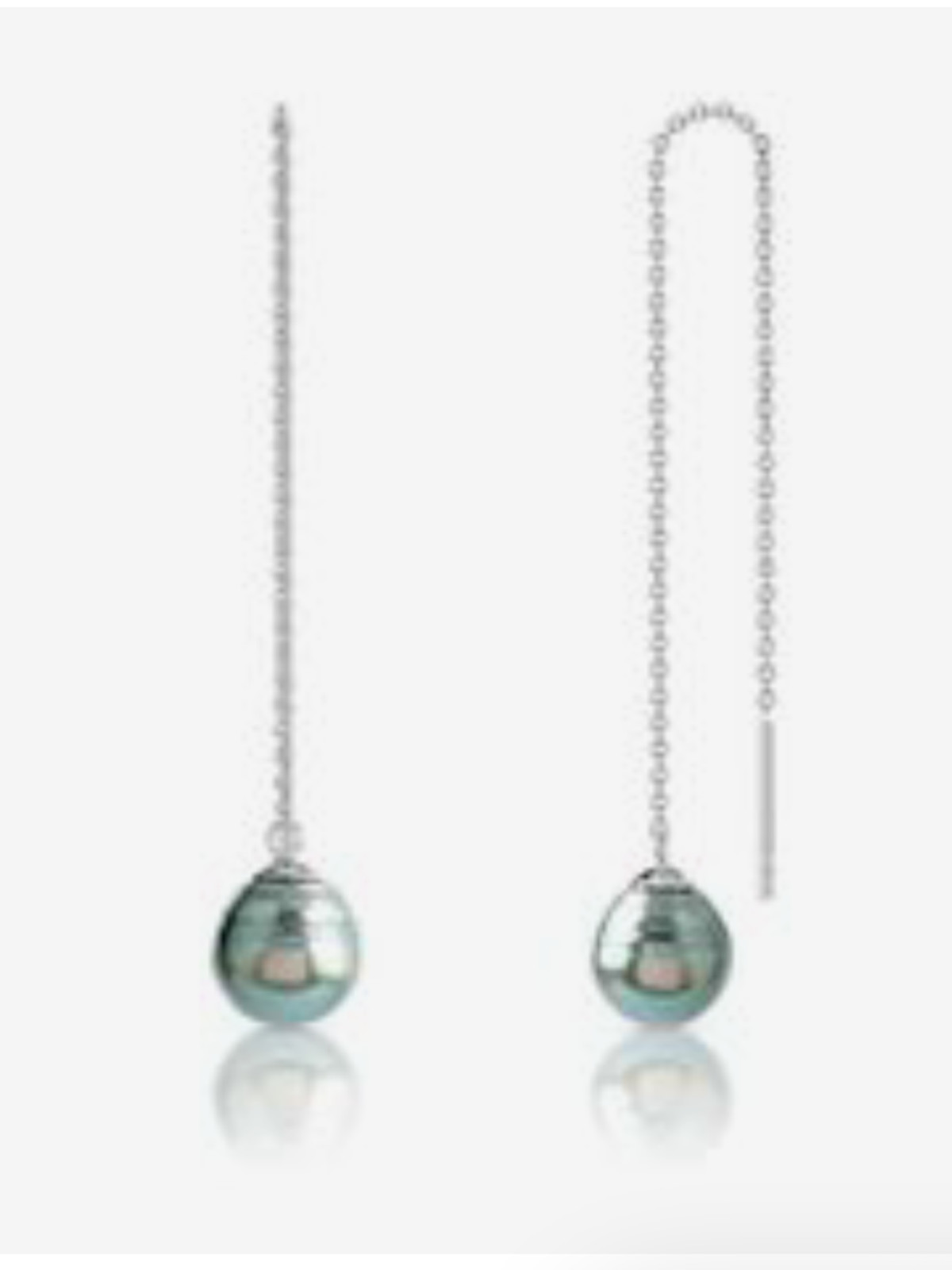 Boucles d'oreilles perles de culture de Tahiti et argent neuves
