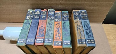 The Junior Classics VTG 1960 Complete Set Popular Edition Collier 2-9 as shown