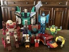 Vintage 1980s Hasbro G1 Transformers - LOT OF 9 - Autobots, Decepticons - NICE