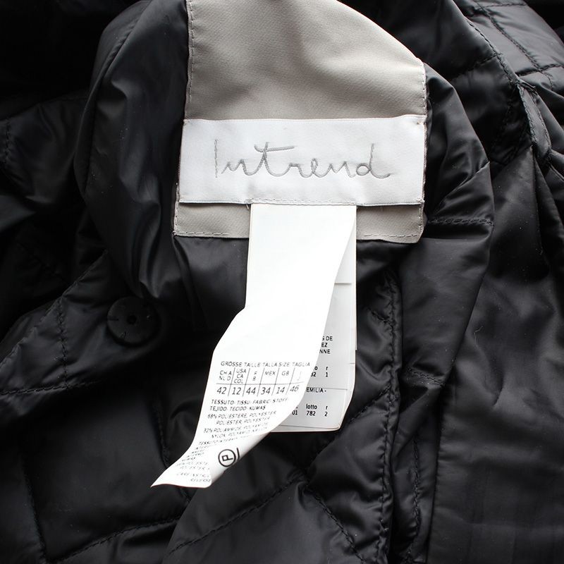 MaxMara Intrend Black Reversible Padding Coat 55,… - image 5