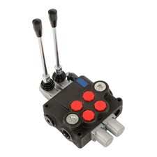 32 GPM 2 Spool Hydraulic Directional Control Valve Open Center Double Acting