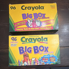 Crayola Big Box of Crayons Limited Edition 96 Count w/ Built-In Sharpener