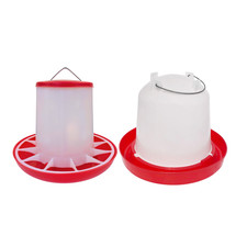 Little Family Members Chicken Feeder and Waterer Set Large Capacity