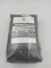 Hotel Collection Structure Euro Sham Set of 2 26 x 26" Gray Striped Bedding New
