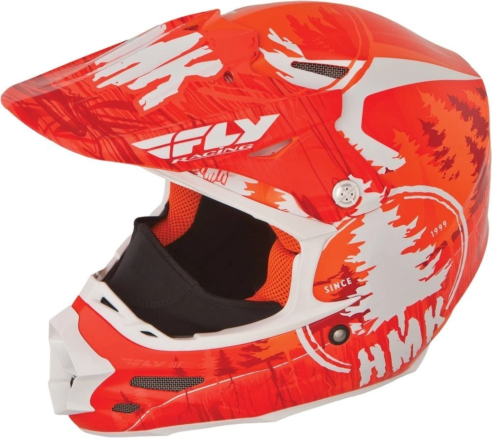 Fly Racing F2 HMK Size S Carbon Pro Stamp Snowmobile Helmet (Orange) WPS73-4924S