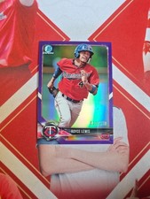 2018 Bowman Chrome Base Purple Refractor Royce Lewis /250