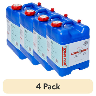 (4 pack) Reliance Aqua-Tainer Water Storage Container 7 Gallon