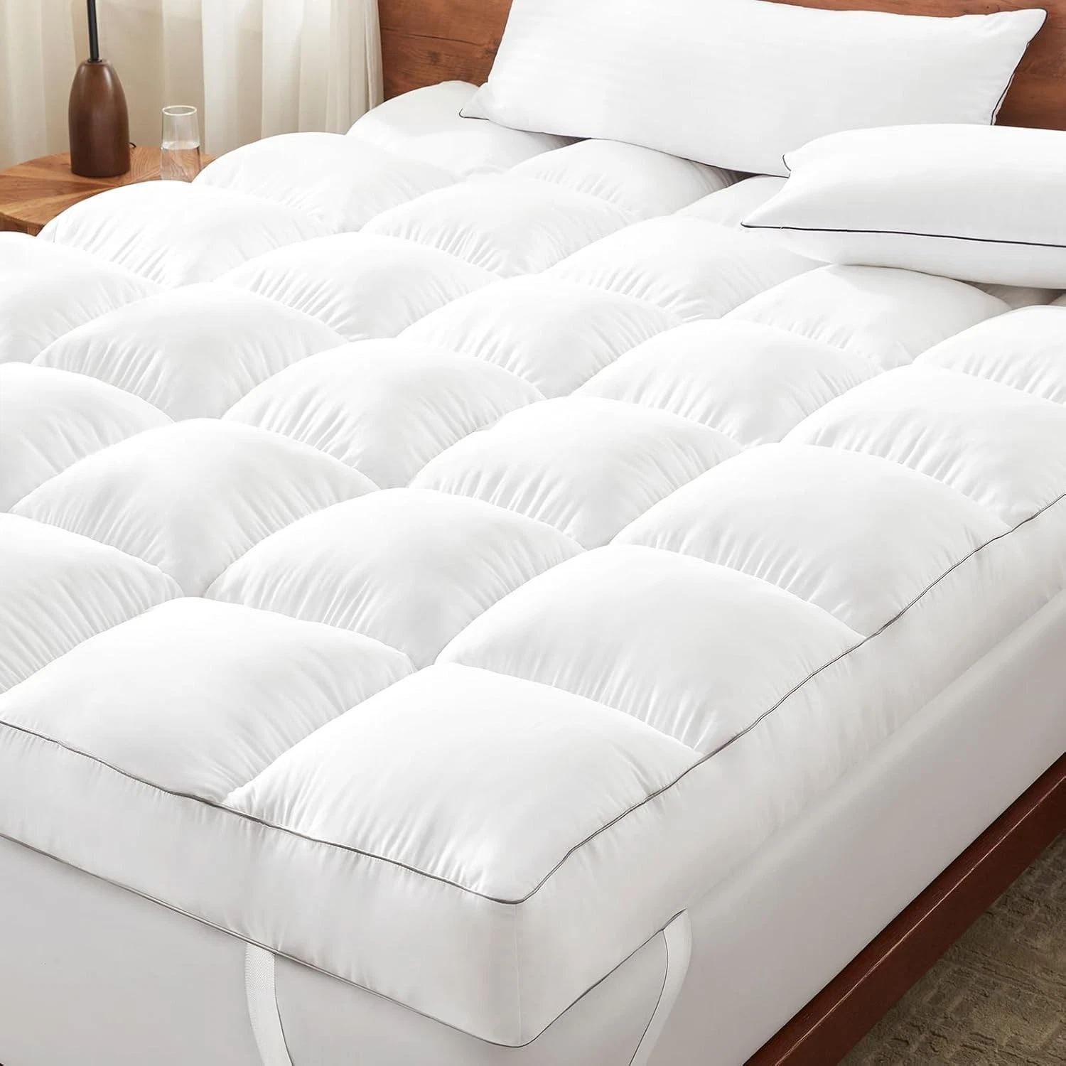 5 Inch Duck Feather Bed King Size, 100% Cotton Extra Thick Mattress Topper, 2500
Opens in a new wind