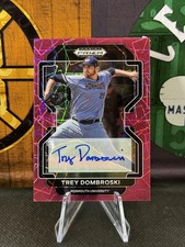 2022 Panini Prizm Draft Picks #PDP133 Trey Dombroski Pink Velocity Auto