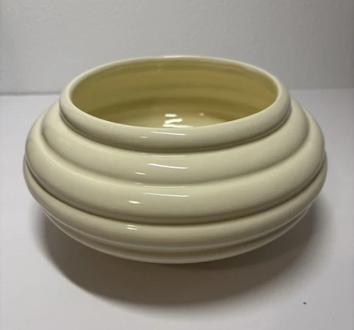 Vintage Haeger Pottery Ivory Beehive Planter