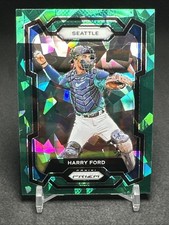 2024 Panini Prizm - Green Ice Prizm #261 Harry Ford (RC) Seattle Mariners Rookie