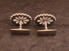Elegant Cufflinks 14K White Gold Diamonds — photo 5