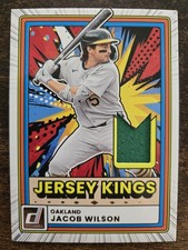 2026 Panini Donruss Jersey Kings Jacob Wilson #JK-JW Patch Memorabilia Athletics