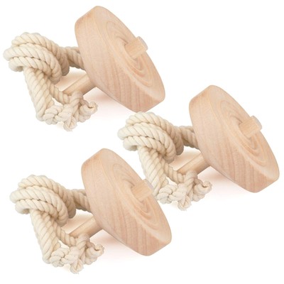 Large size that spins around for a long time Plain wooden spinning tops tha