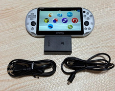 Excellent SONY PlayStation PS Vita Wi-Fi PCH-2000 Silver Console Tested