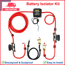 Dual Battery Isolator Kit 12v 140amp Compatible With Rv Marine Car Vehicle Truck