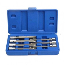 7 Pieces Torx-Steckbit-Satz Chrom-Vanadium-Stahl 3/8-ZollSechskantstern-Bits