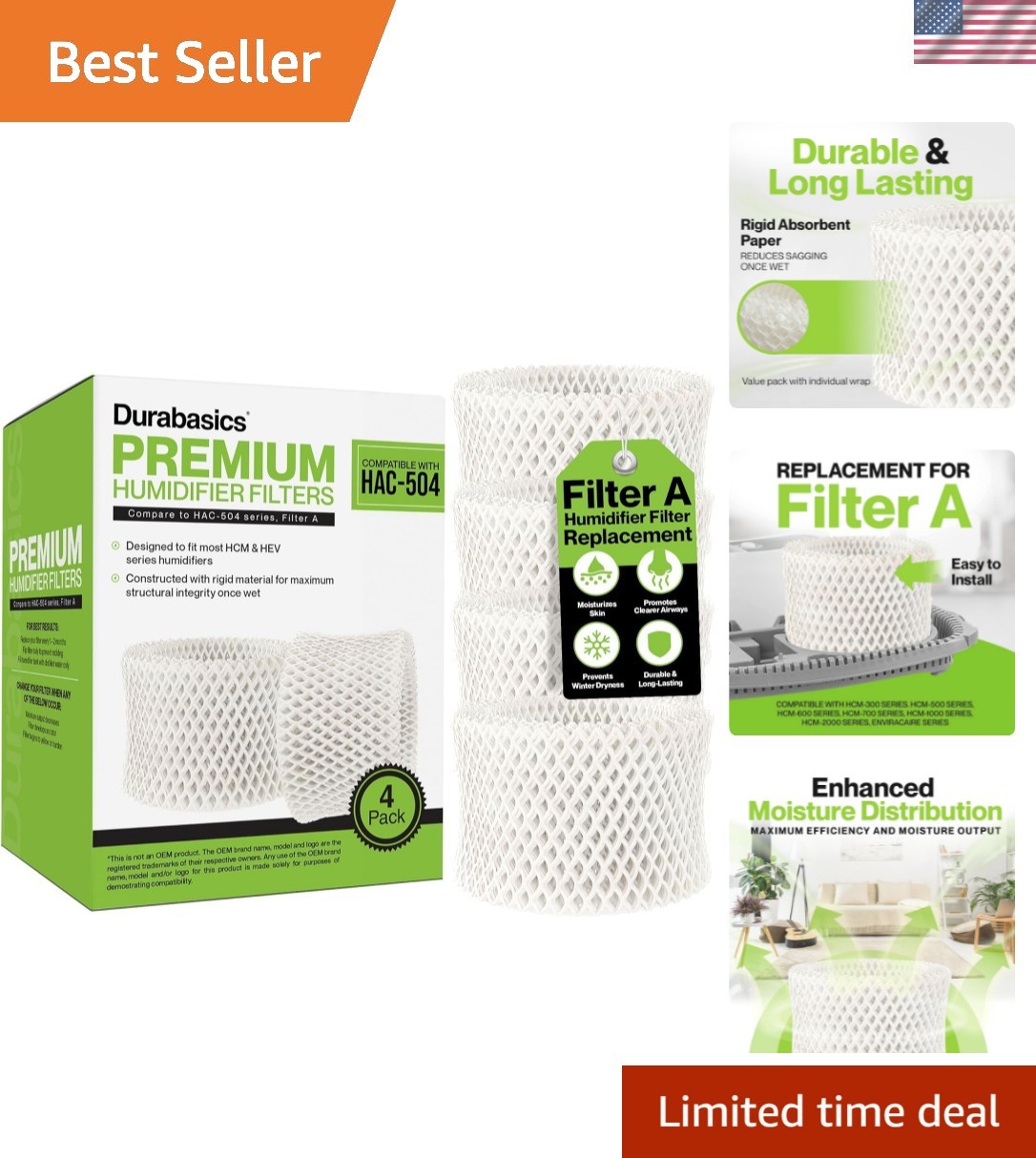 Filters Compatible With Honeywell Humidifier Filters Ha...