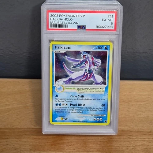 PSA 6- 2008 POKEMON DIAMOND & PEARL MAJESTIC DAWN #11 PALKIA-HOLO