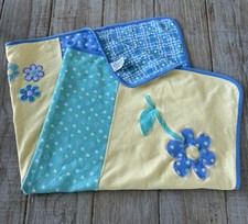 Rare Vintage 1998 GYMBOREE Spring in Bloom Reversible Baby blanket rainbow tag