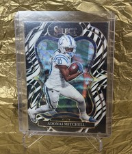 2025 Panini Select - Suite Level Adonai Mitchell #331 Zebra Prizm