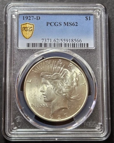 1927-D Peace Dollar, PCGS MS62