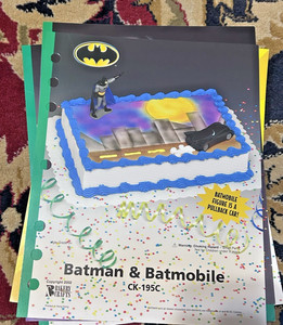 Batman and Batmobile Birthday Cake Hero Cake Insert Bakery Craft Walmart