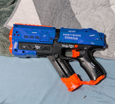 X-Shot Excel Meteor Chaos Dart Blaster, Blue/Black/Orange (MPN 36110)